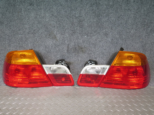 01-03 BMW E46 330ci Convertible Set of 4 Rear Outer & Inner Tail Light Lamp OEM