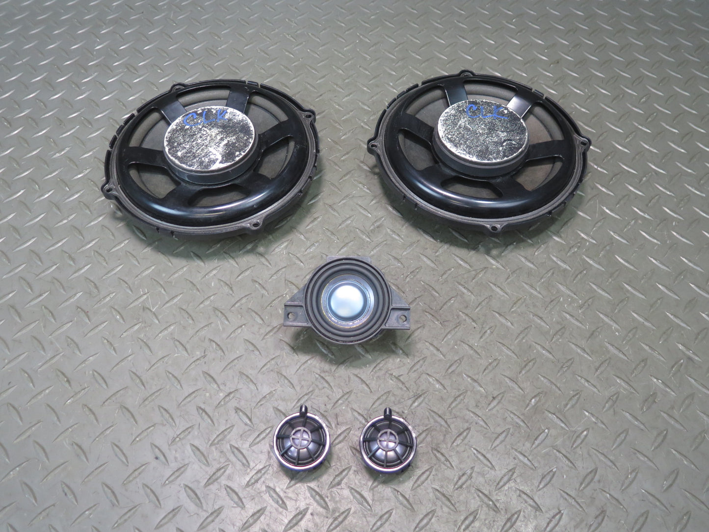 05-08 Mercedes R171 SLK Set of 5 Dash Door Speaker Tweeter Harman Kardon OEM