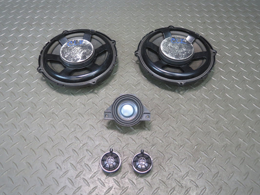 05-08 Mercedes R171 SLK Set of 5 Dash Door Speaker Tweeter Harman Kardon OEM