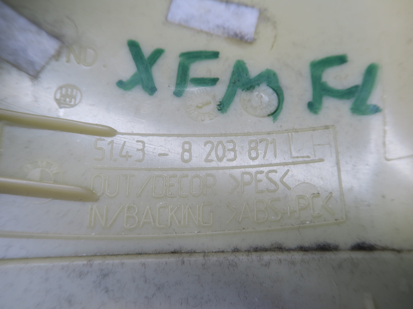 00-06 BMW E53 X5 Set of 2 Left & Right Interior B Pillar Upper Trim Panel OEM