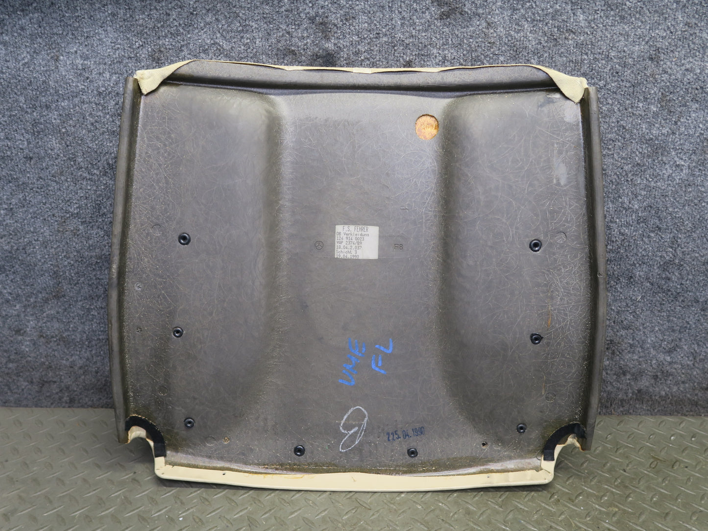 86-93 Mercedes W124 300E Front Left or Right Seat Back Trim Panel 1249140023 OEM