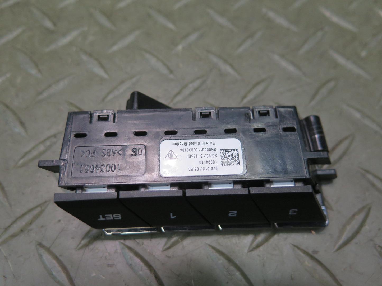 2010-2016 Porsche Panamera 970 Front Right Side Seat Adjust Memory Switch