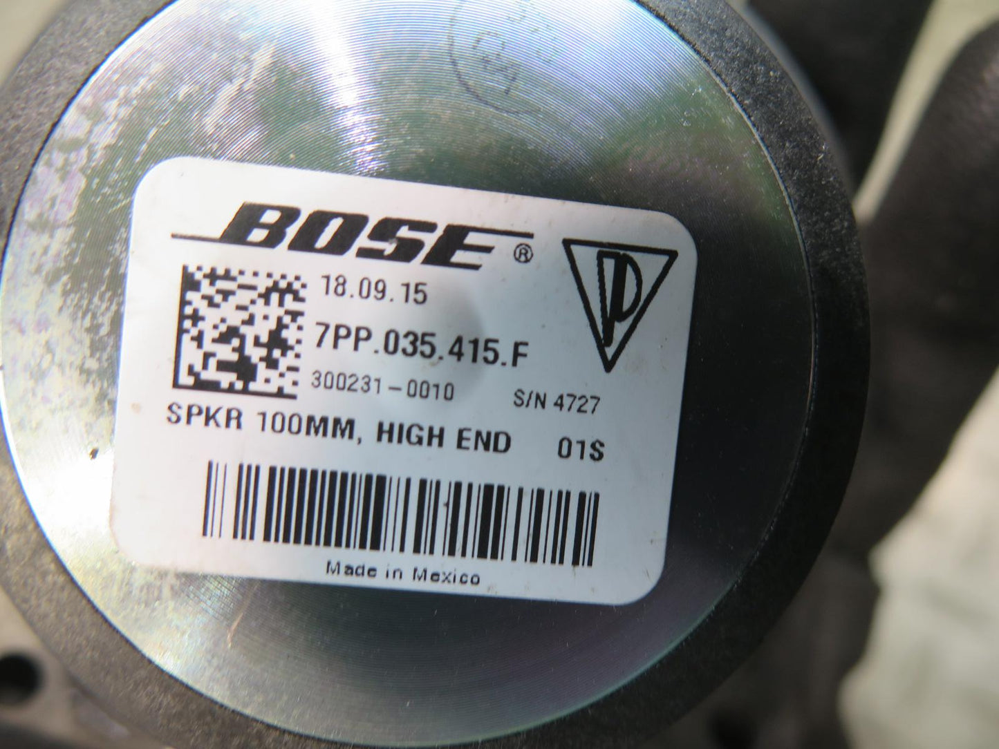 10-16 Porsche Panamera 970 Front Left Right Side Door MID Range Speaker Bose Set