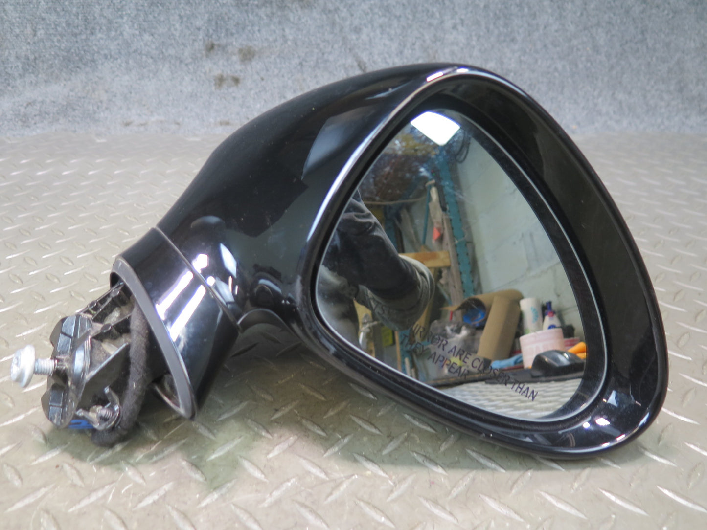 2014-2016 Porsche Panamera 970 Right Side View Auto Dim Fold Memory Mirror Black