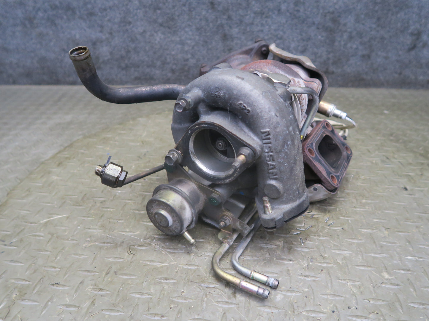 95-97 Nissan Gloria HY33 VQ30DET Engine Turbo Charger w Oil Tube Set 60K OEM