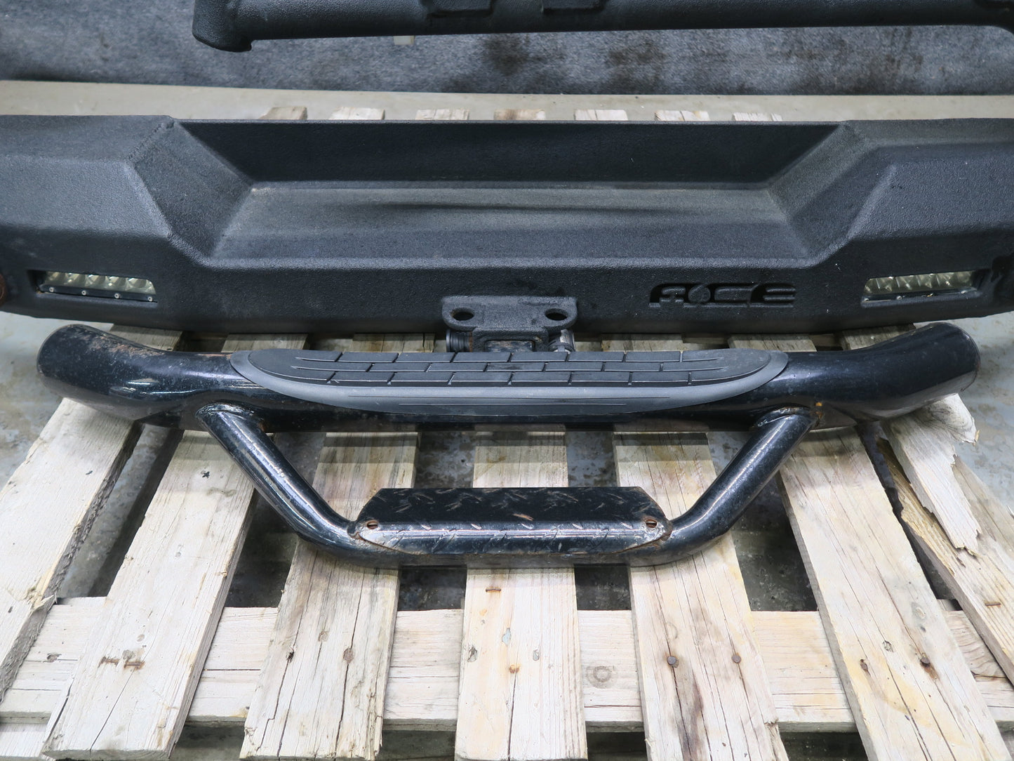 07-17 Jeep Wrangler Rubicon JK ACE Engineering Rear Bumper w Tire Carrier Lights