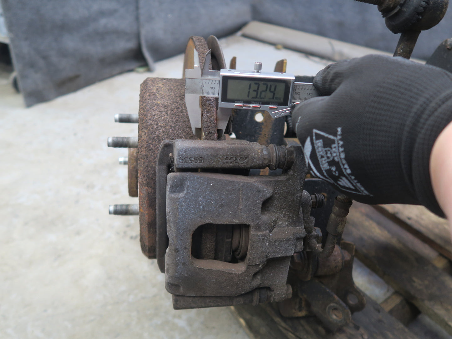 07-15 Jeep Wrangler JK Rubicon 4WD Tru-lok DANA44 Rear Axle Brake Assembly 4.10