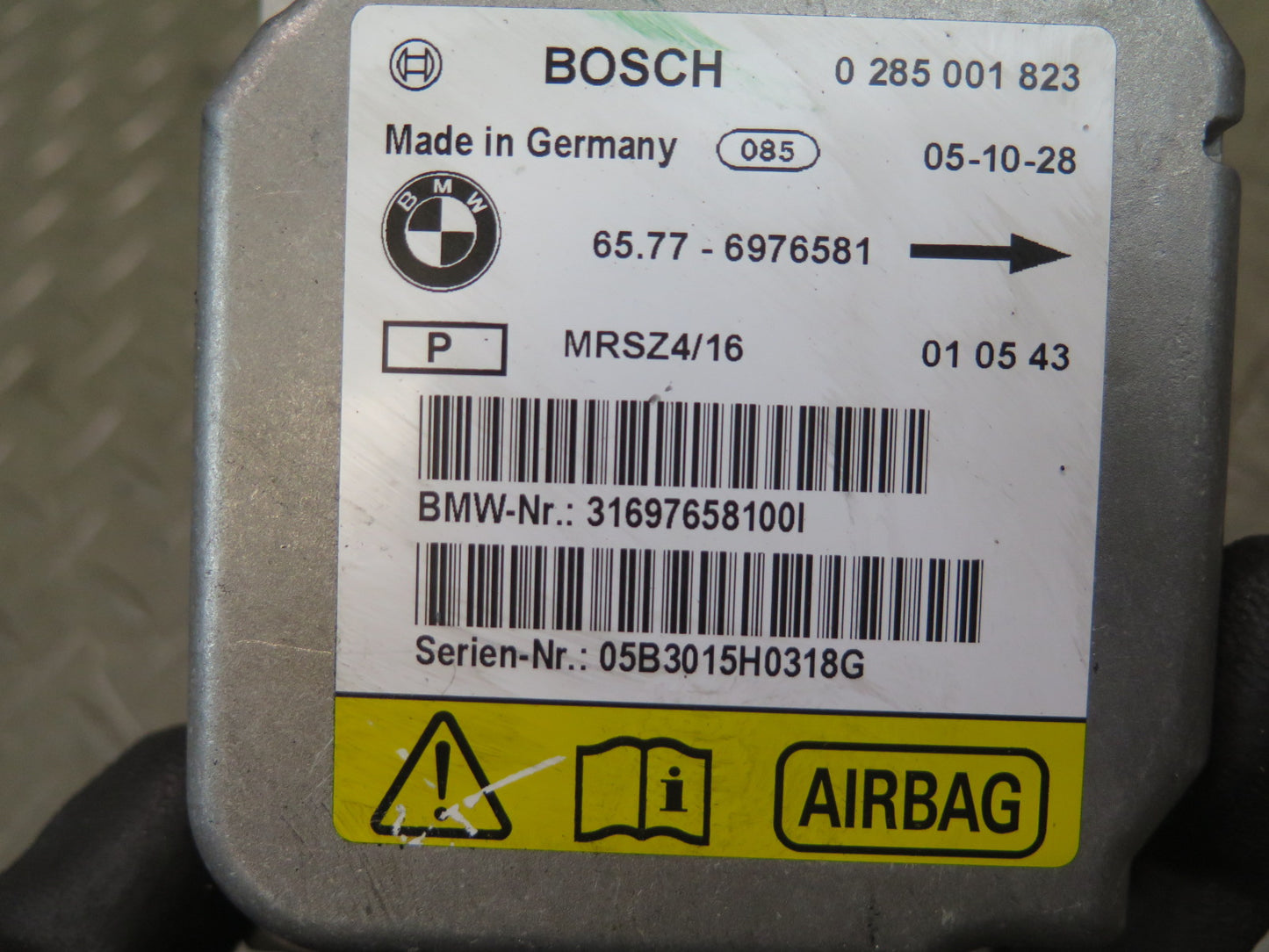 2006 BMW X5 E53 CENTRAL MAIN SRS AIR BAG CONTROL ECU MODULE OEM