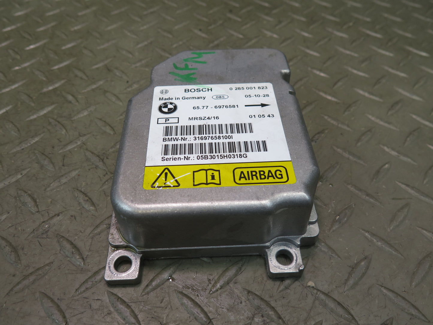 2006 BMW X5 E53 CENTRAL MAIN SRS AIR BAG CONTROL ECU MODULE OEM