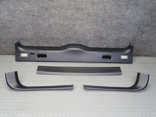 00-06 BMW E53 X5 Set of 4 Rear Trunk Hatch Lid Interior Trim Panel Black OEM