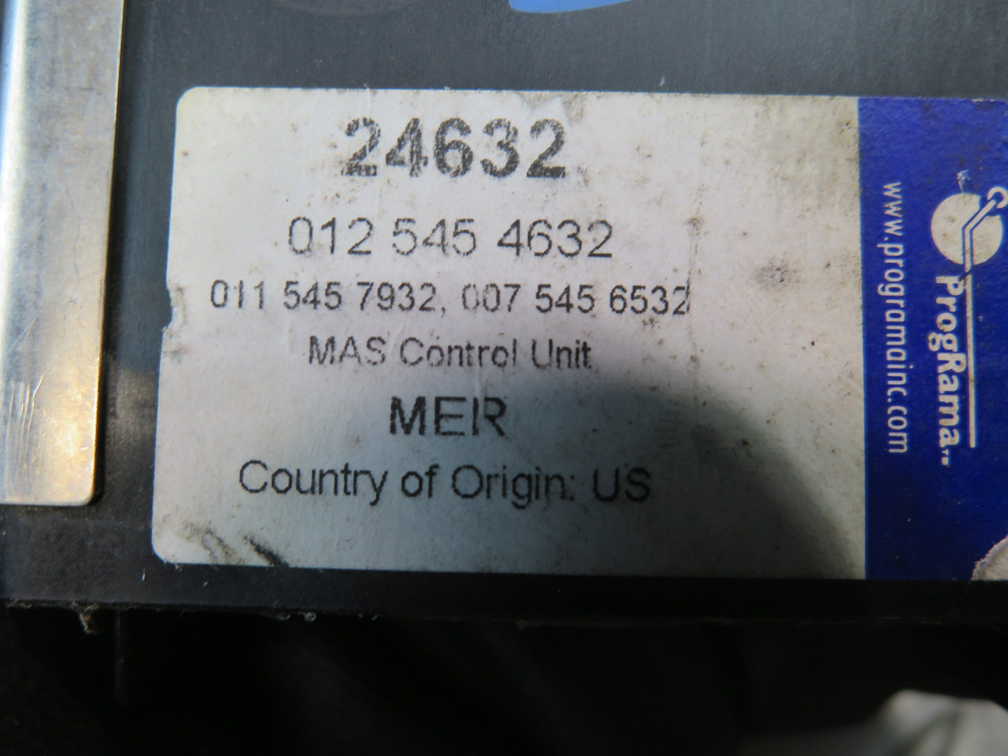 90-93 Mercedes W124 300E MAS Control Module Unit 0075456532 OEM