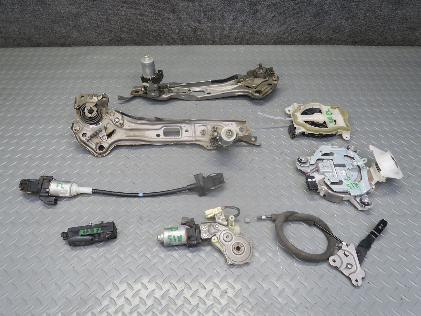 10-13 Lexus IS350 IS250 Convert Front Left Seat Motor Rail Blower Fan Set OEM