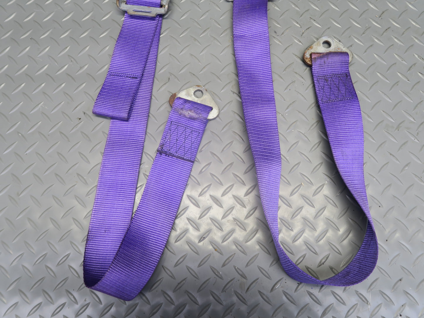 Set of 2 578 Camlock 4-POINT Universal Seat Belt Purple