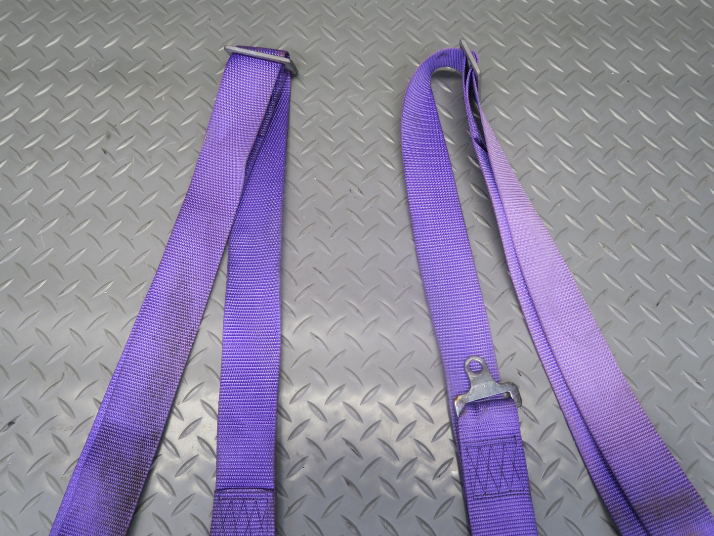 Set of 2 578 Camlock 4-POINT Universal Seat Belt Purple