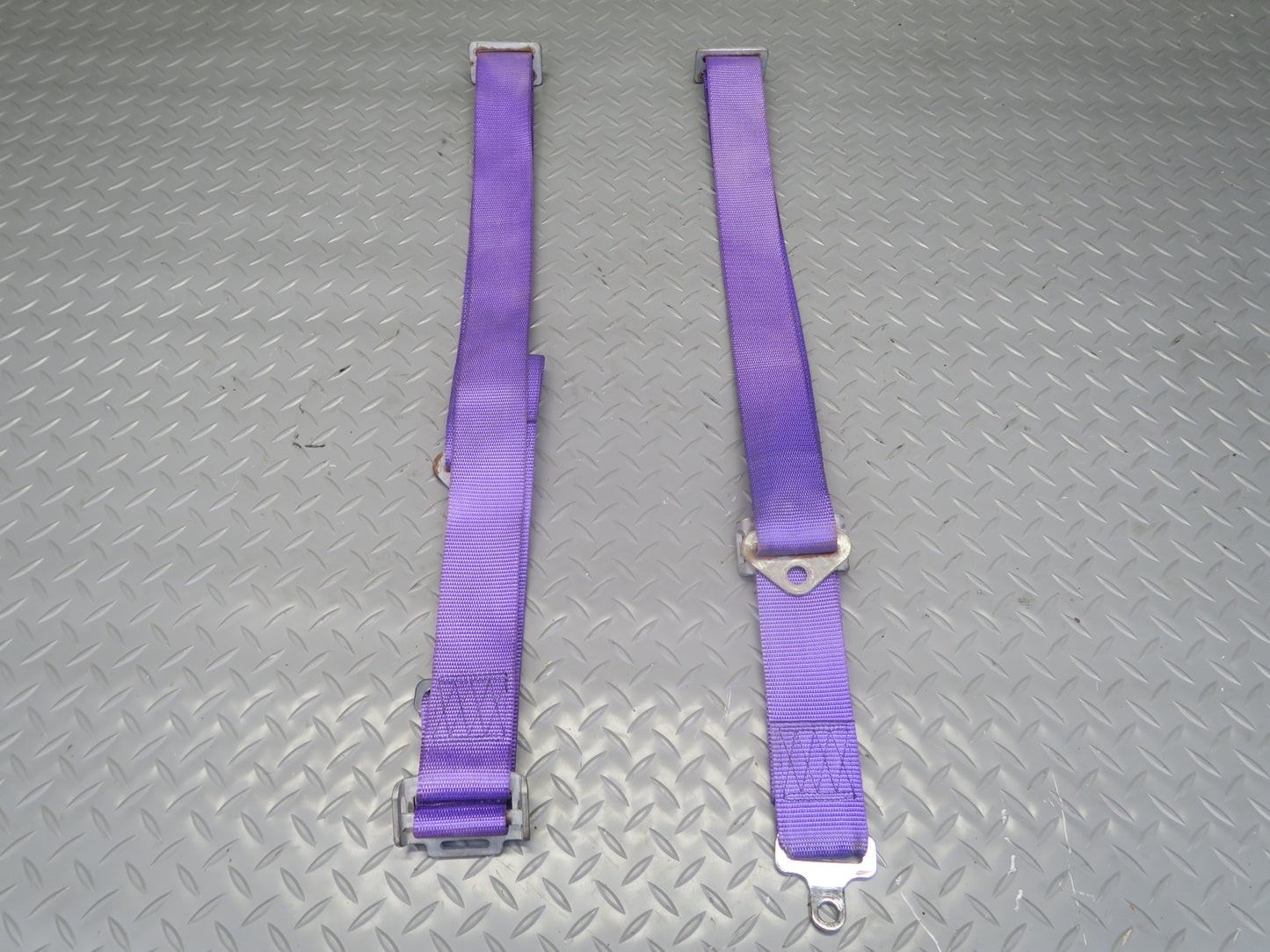 Set of 2 578 Camlock 4-POINT Universal Seat Belt Purple