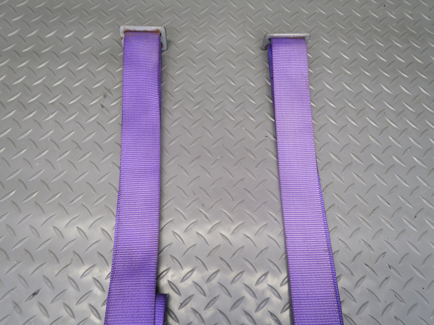 Set of 2 578 Camlock 4-POINT Universal Seat Belt Purple