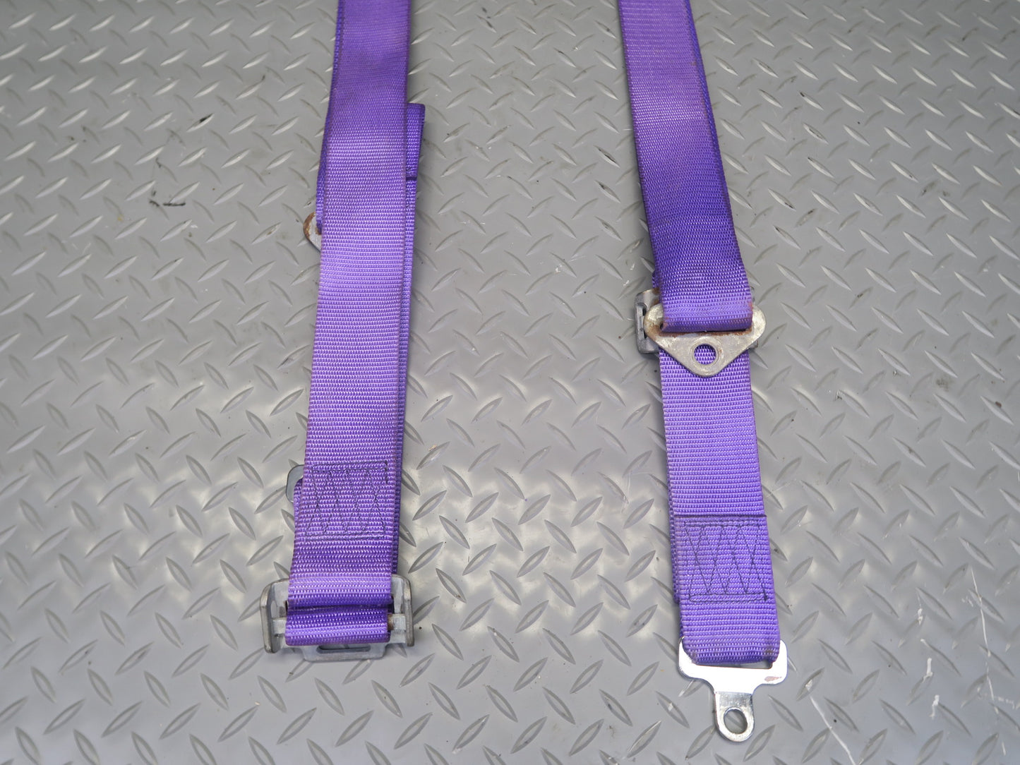 Set of 2 578 Camlock 4-POINT Universal Seat Belt Purple