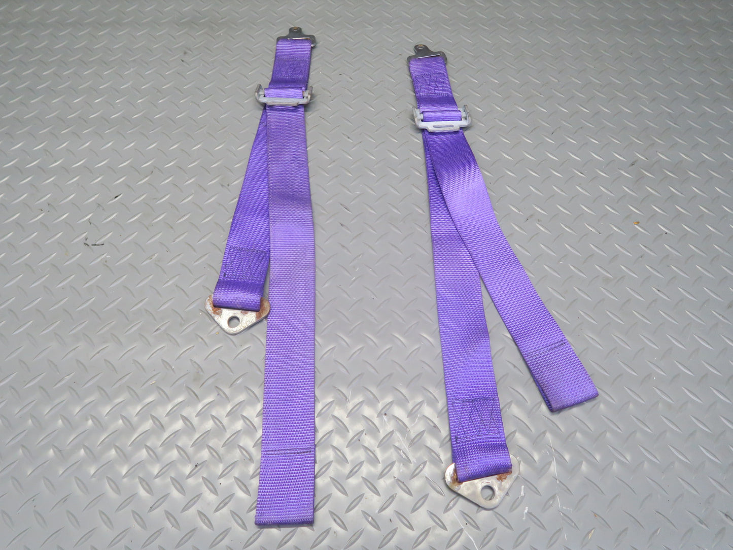Set of 2 578 Camlock 4-POINT Universal Seat Belt Purple