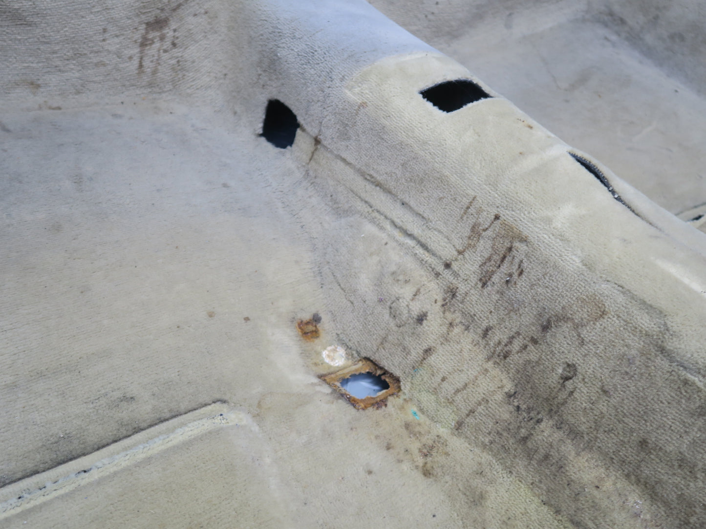86-93 Mercedes W124 300E Sedan Front Interior Floor MAT Carpet Cover Beige OEM