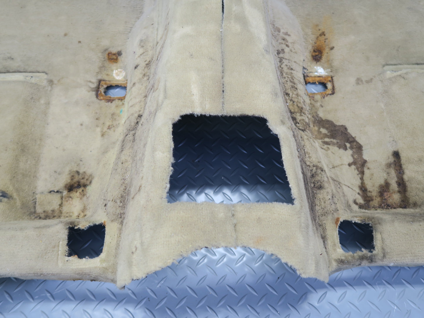 86-93 Mercedes W124 300E Sedan Front Interior Floor MAT Carpet Cover Beige OEM