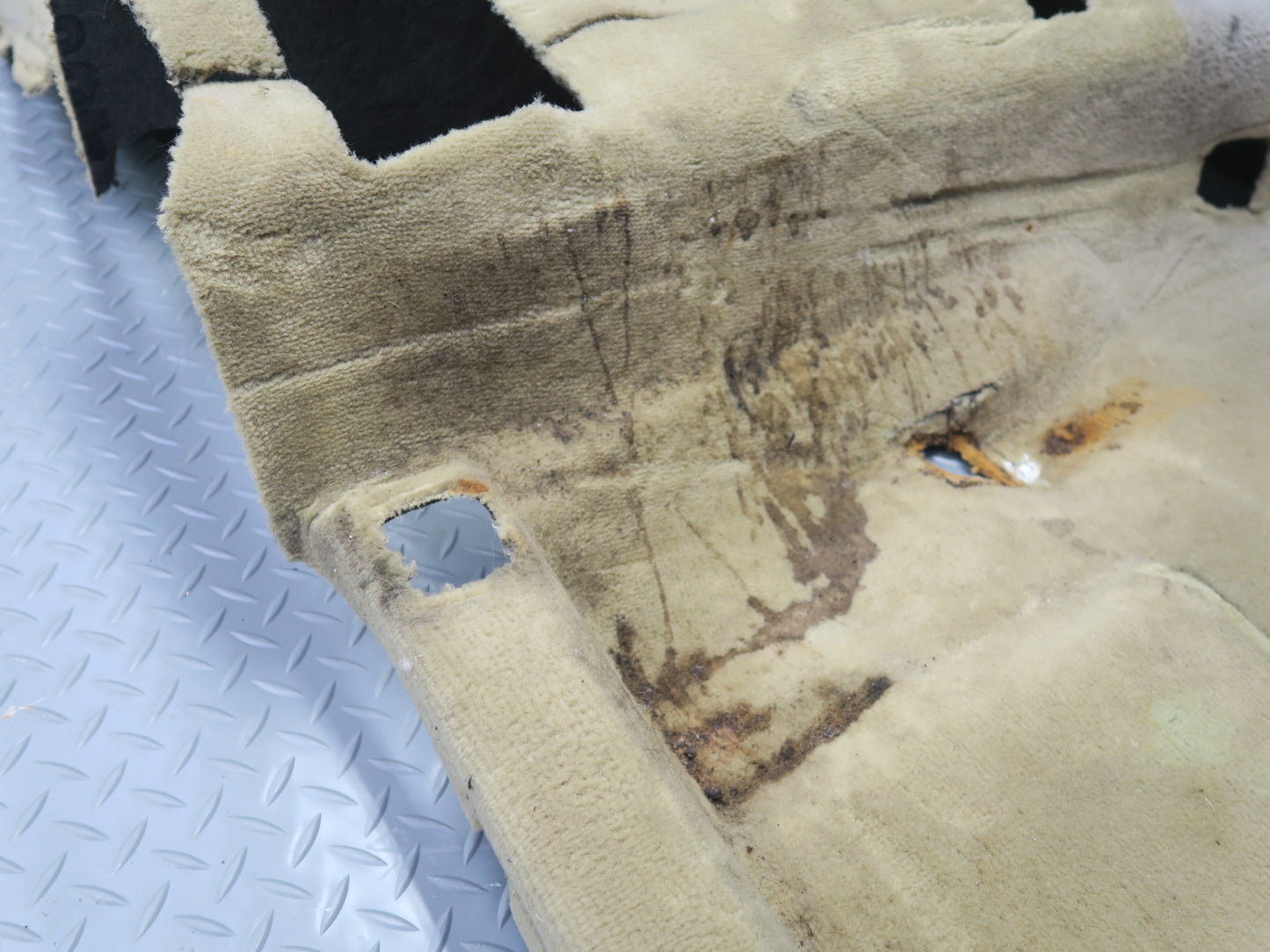 86-93 Mercedes W124 300E Sedan Front Interior Floor MAT Carpet Cover Beige OEM