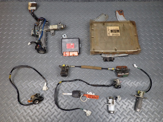 1998 Lexus SC300 2JZGE A/T ECM ECU Theft Ignit Glove Door Trunk Lock KEY Set OEM