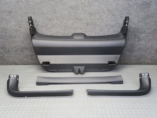 2010-2016 Porsche Panamera 970 Rear Tailgate Upper Lower Trim Cover Panel Set