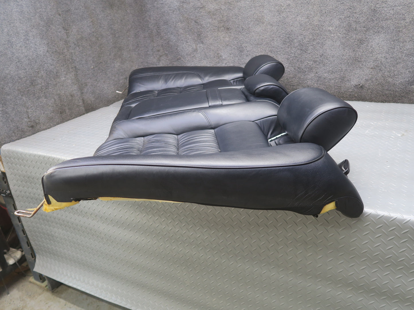 01-02 Lexus GS300 GS430 Rear Leather Seat Upper & Lower Cushion Black Set OEM