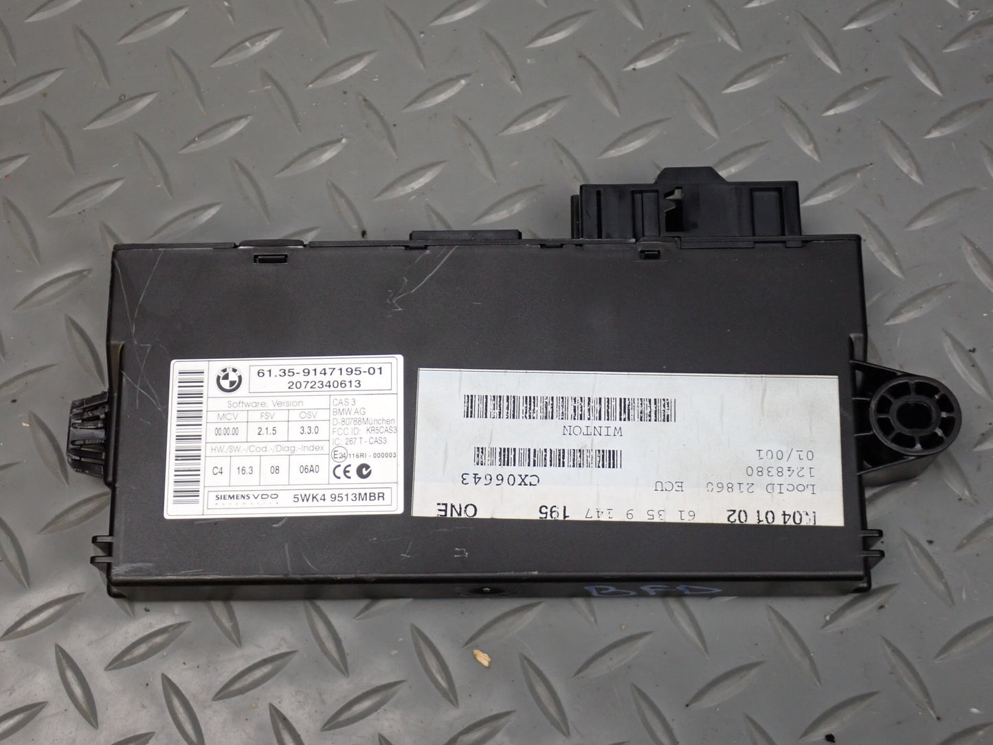 2006 BMW E60 M5 5.0L S85 Engine ECU DME CAS3 Ignition Lock KEY Start Set
