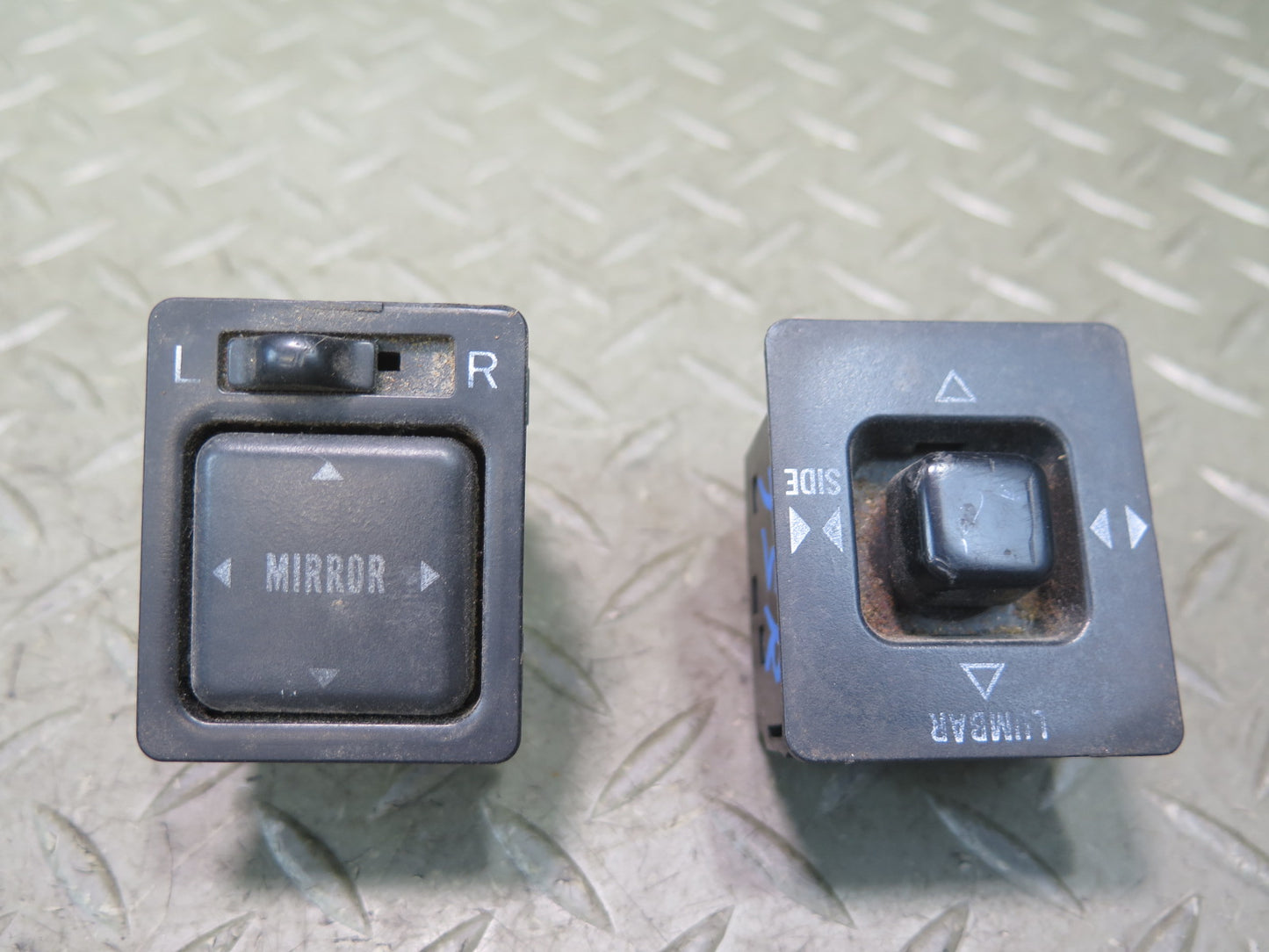 86-92 Toyota Supra MA70L Set of 2 Side View Mirror & Seat Switch OEM