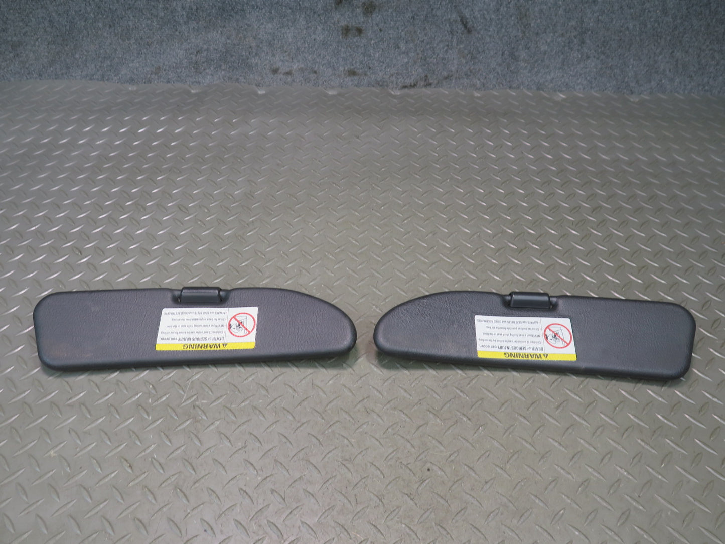 96-02 BMW E36/7 Z3 Roadster Set of 2 Front Left & Right Sun Visor OEM
