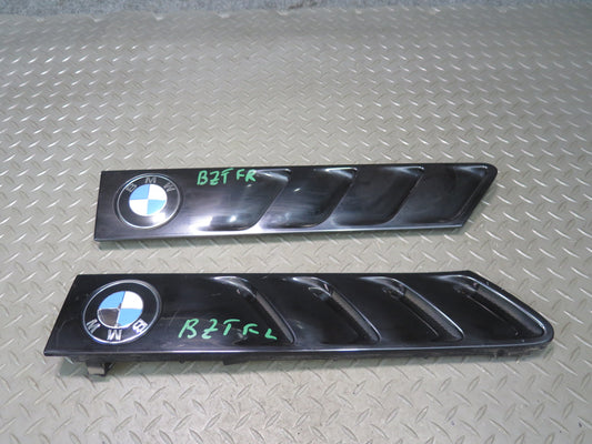 96-02 BMW E36/7 Z3 Set of 2 Front Right & Left Fender Vent Trim Cover Black OEM
