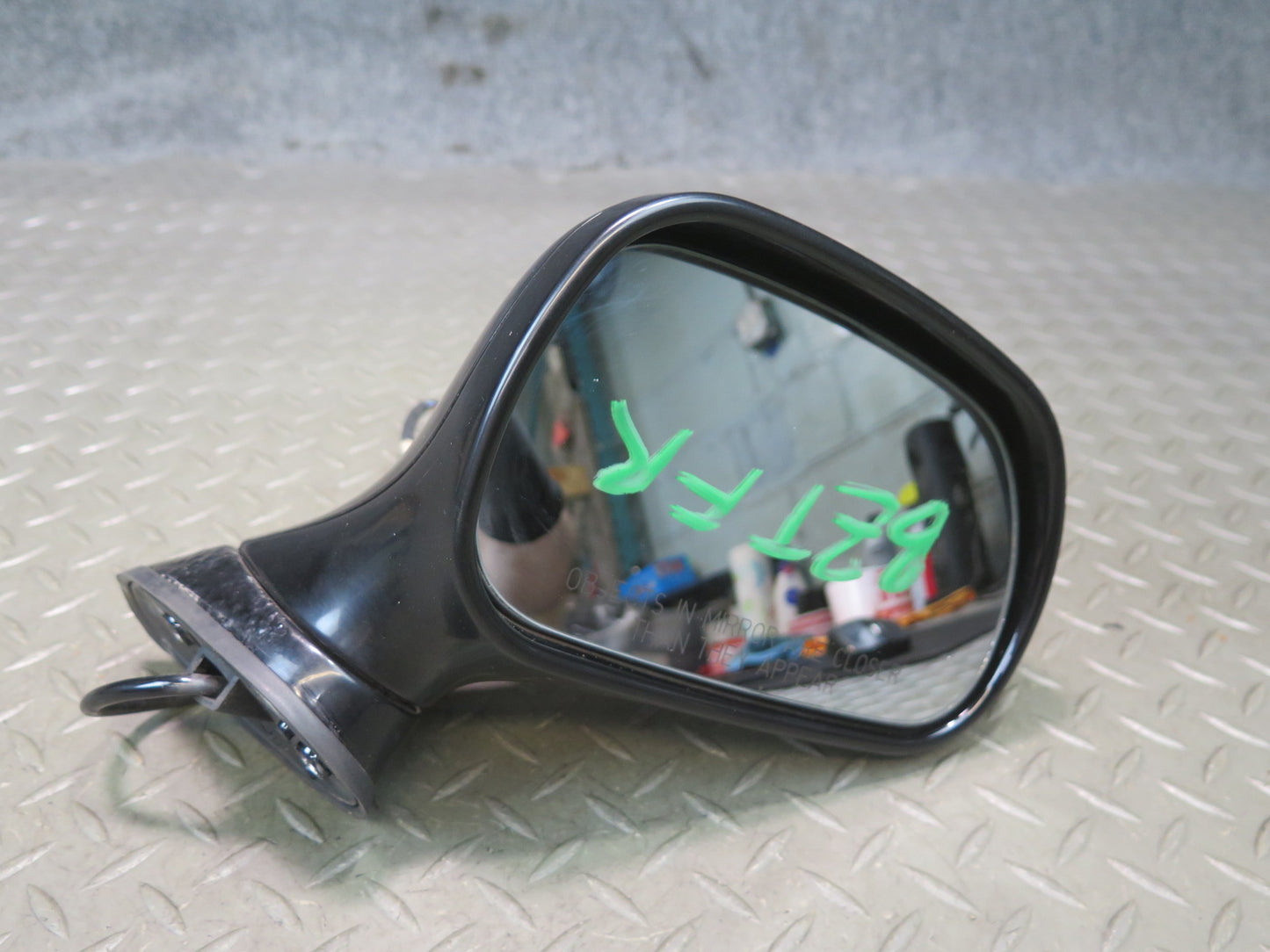 96-02 BMW E36/7 Z3 Front Right Exterior Side View Power Heated Mirror Black OEM