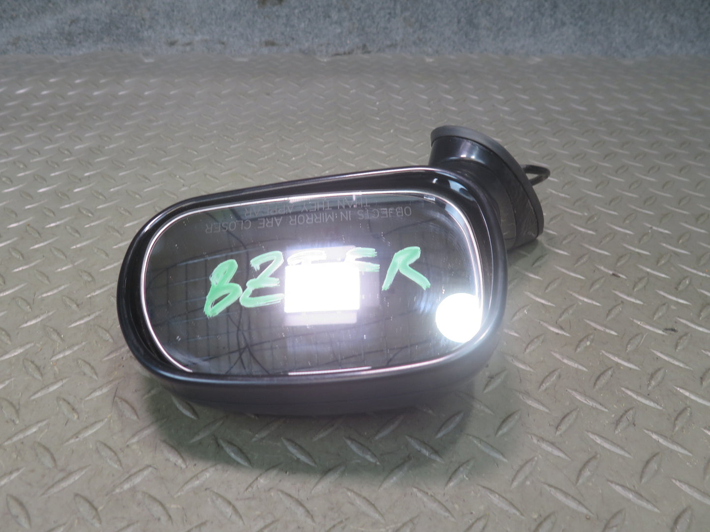 96-02 BMW E36/7 Z3 Front Right Exterior Side View Power Heated Mirror Black OEM