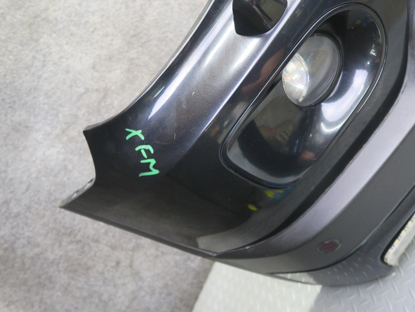04-06 BMW E53 X5 4.8is Front Bumper Cover Black w Fog Lights PDC Sensors OEM