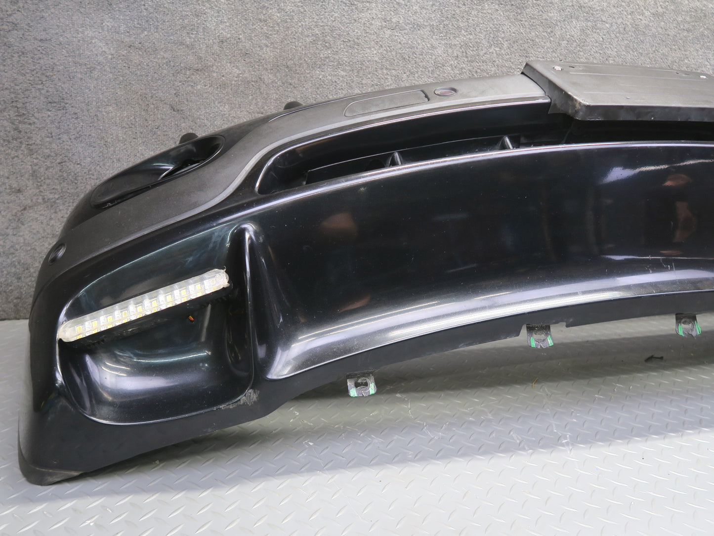 04-06 BMW E53 X5 4.8is Front Bumper Cover Black w Fog Lights PDC Sensors OEM