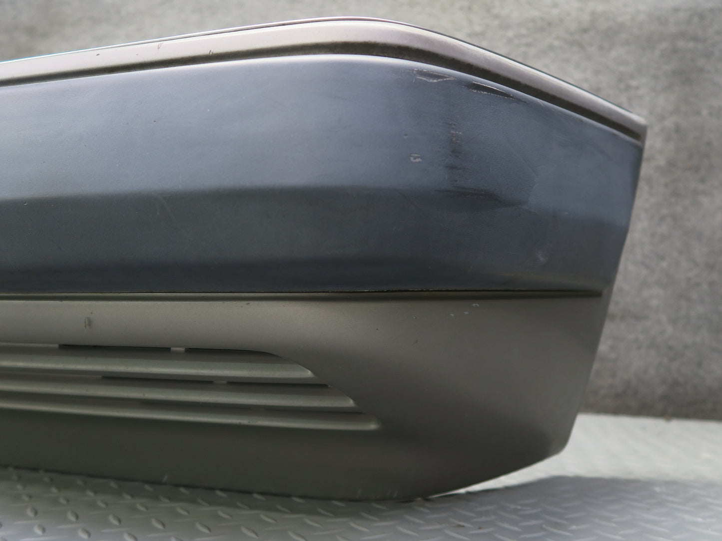 86-93 Mercedes W124 300E Front Bumper Cover Smoke Silver Metallic OEM