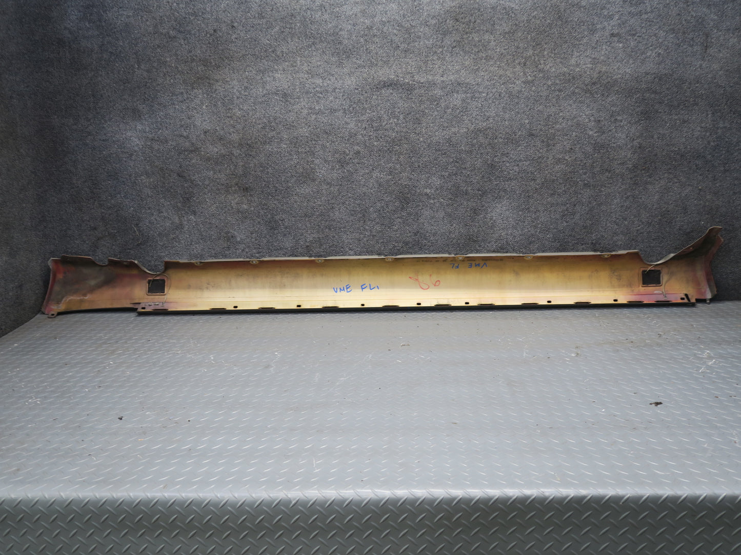 90-93 Mercedes W124 300E Left & Right Side Skirt Rocker Panel Molding Set OEM