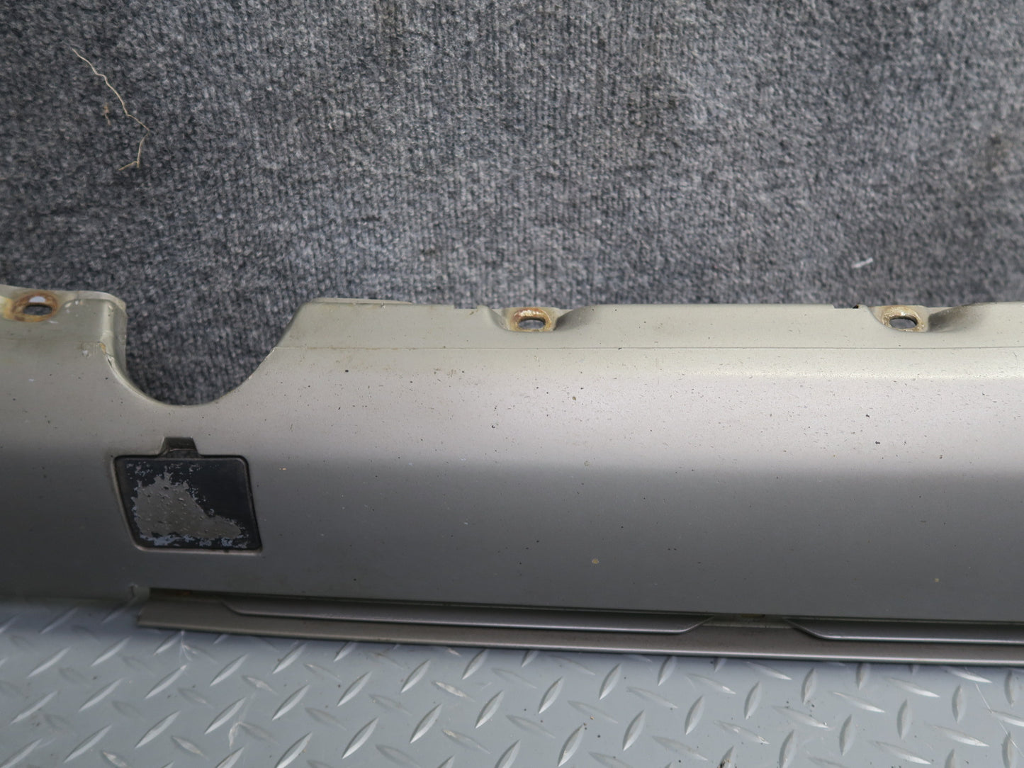 90-93 Mercedes W124 300E Left & Right Side Skirt Rocker Panel Molding Set OEM