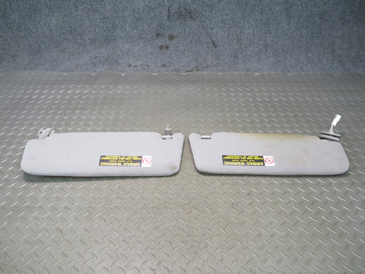 01-05 Lexus UZS160 GS300 GS430 Set of 2 Front Left & Right Sun Visor Gray OEM
