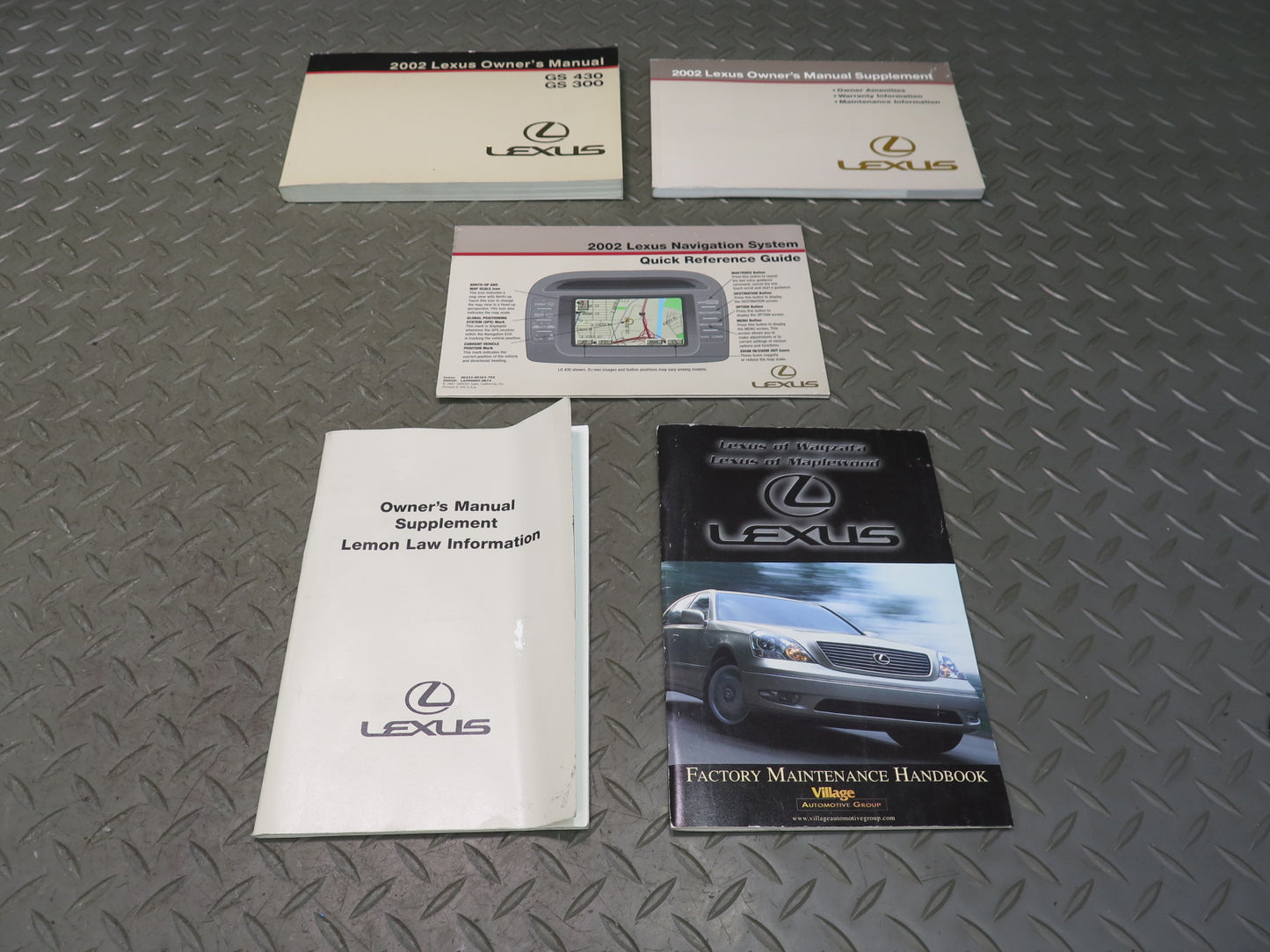 2002 Lexus GS300 GS430 Owners Operator Guide Manual Book Set OEM