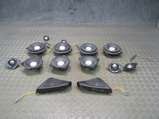 11-16 BMW F10 550ix 14pcs Front & Rear TOP Hifi Tweeter Speaker Set OEM