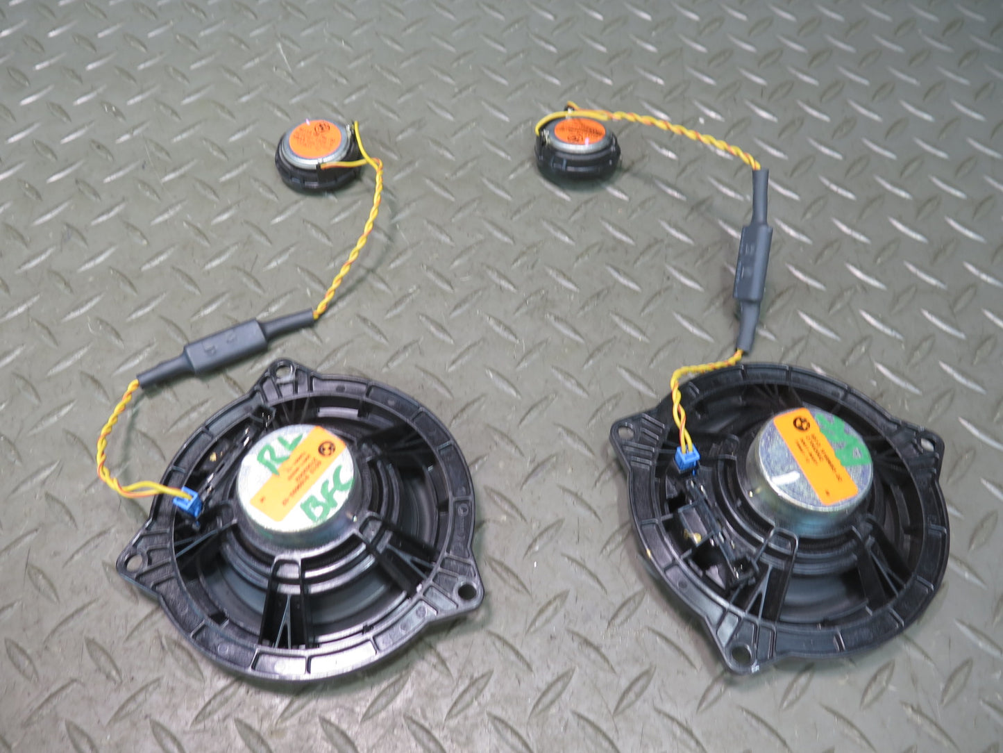 11-16 BMW F10 550ix 14pcs Front & Rear TOP Hifi Tweeter Speaker Set OEM