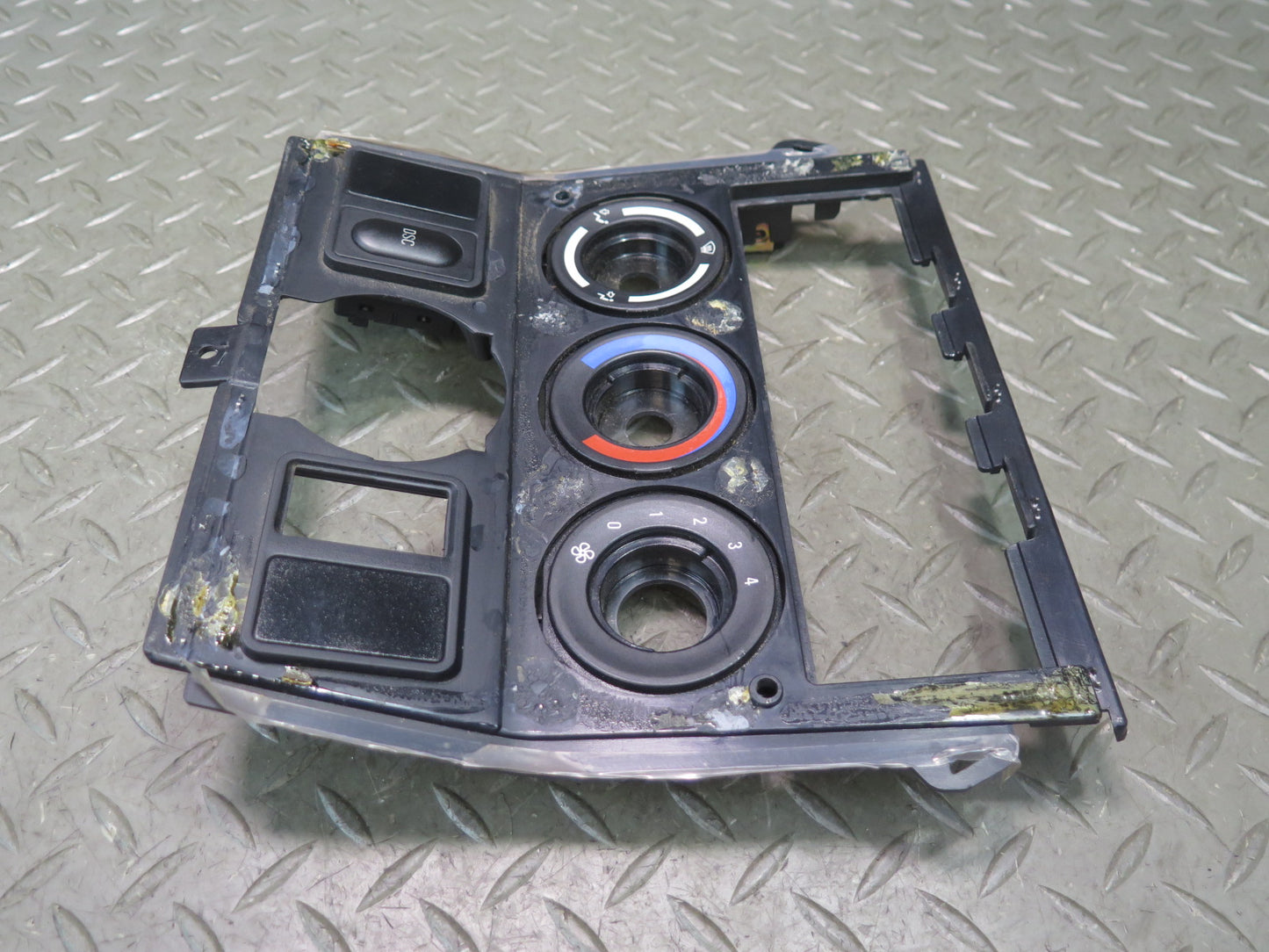 00-02 BMW E36/7 Z3 Center Console A/C Heater Switch Trim Panel Black OEM