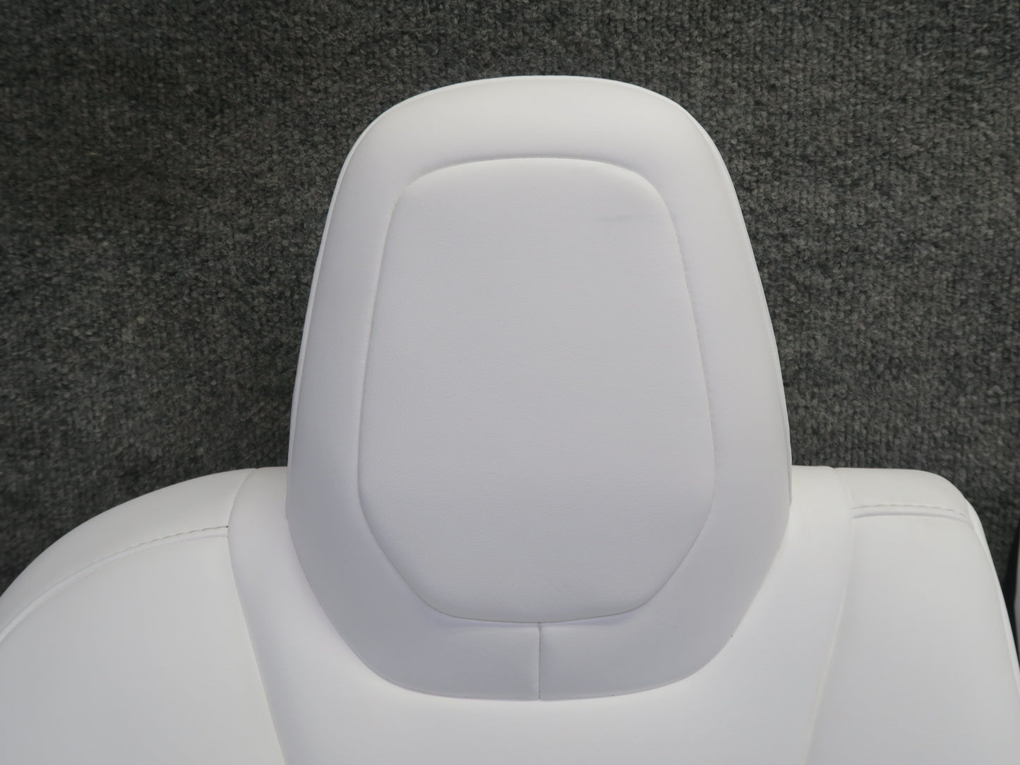 2016-2019 Tesla Model S 75D Front & Rear Left Right Leather Seat White Set