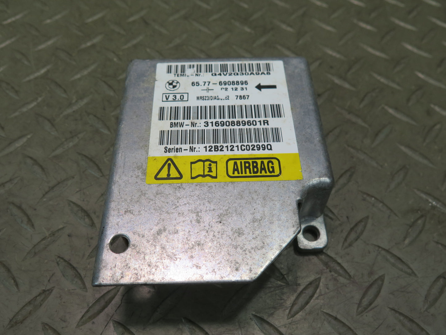00-02 BMW E36/7 Z3 CONVERTIBLE SRS AIRBAG CONTROL MODULE UNIT 6908896 OEM