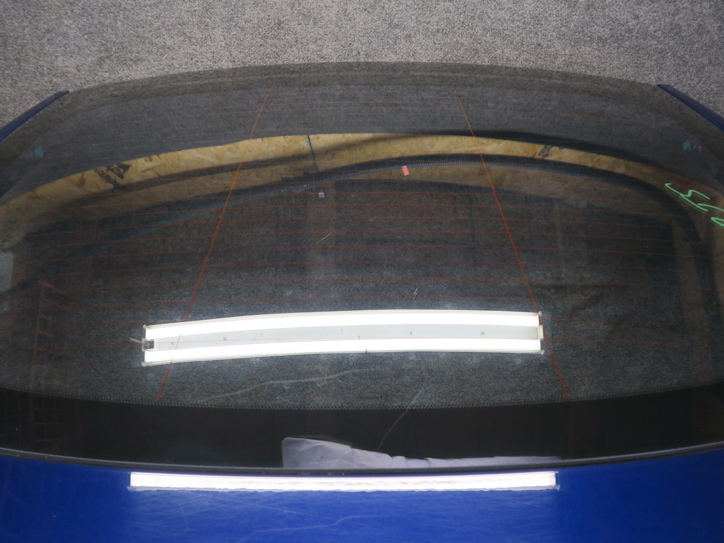 2016-2019 Tesla Model S 75D Rear Trunk Lid Liftgate Tailgate W/ Glass Blue