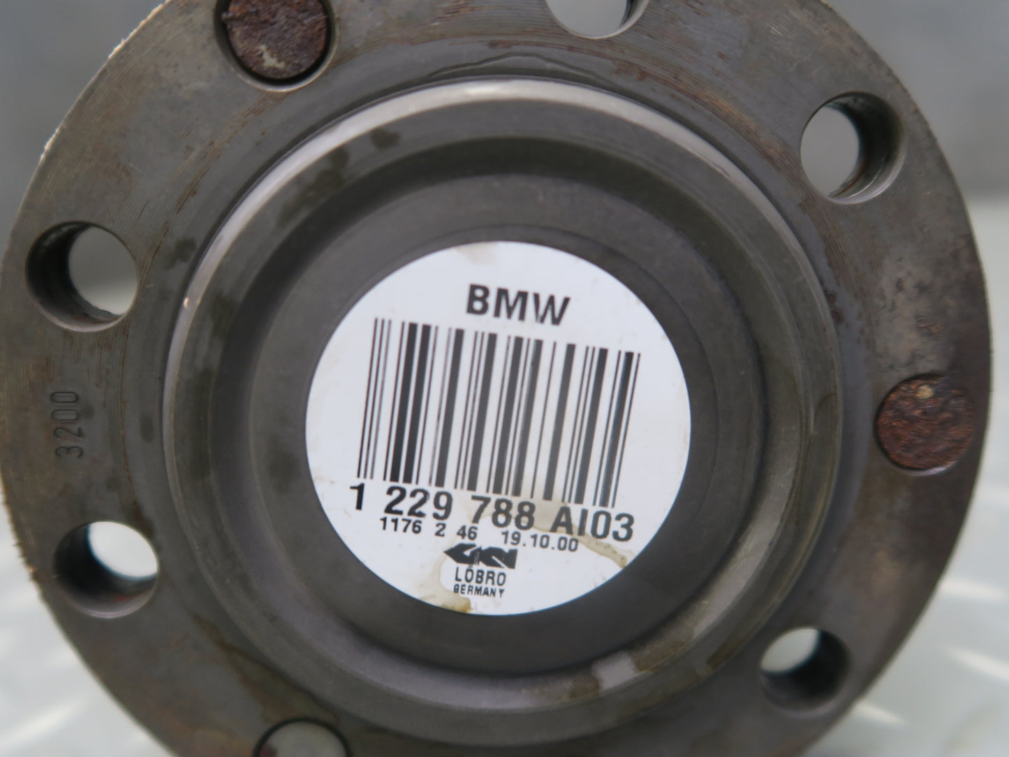 01-02 BMWE36/7 Z3 M54 3.0L Rear Left or Right Axle Shaft 1229788 OEM
