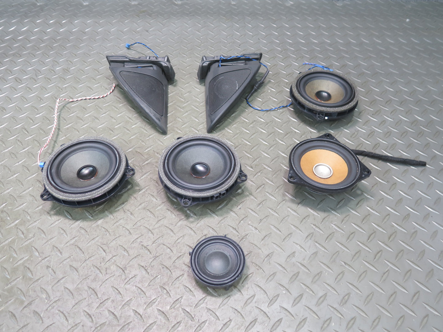 14-16 BMW F32 435ix Set of 7 Front & Rear Hifi Speaker Tweeter Set OEM