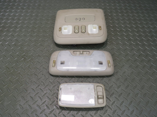 1998-2002 Lexus UZJ100L LX470 Upper Roof Overhead Console Dome Light Lamp Set